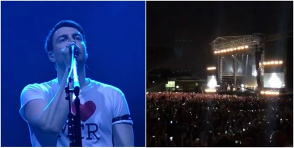 Raksta attēls - 50 000 cilvēki dzied Oasis hītu "Don't look back in anger" (VIDEO)