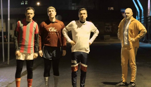 Raksta attēls - Prāta Vētra filmējas lieliskā Latvijas futbola reklāmā