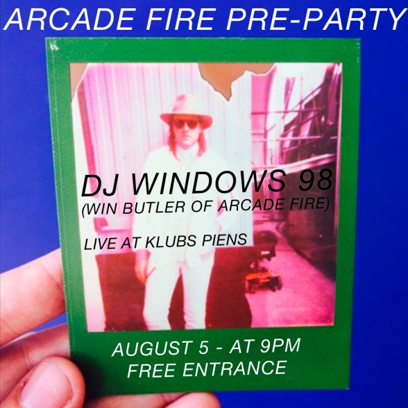 Raksta attēls - Win Butler aicina uz Arcade Fire iesildīšanās ballīti